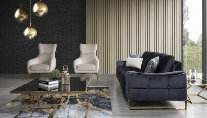 Klassesch Fautteuil Luxus Polster Textil Polster Sëtz Eenzelpersoun Modern Wäiss Nei