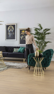 Chesterfield Club Fauteuil Canapé Miwwel Ariichtung Sofa Relaxasëtz Eenzersëtz