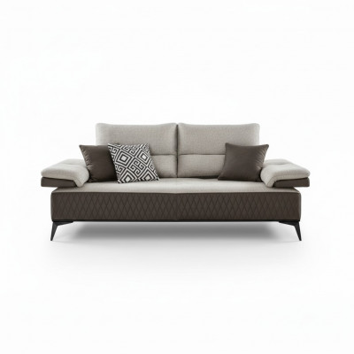 Luxus Dräi-Sëtz Modern Canapé Miwwel Gro Couchen Klassesch Sofas Stoff Textil