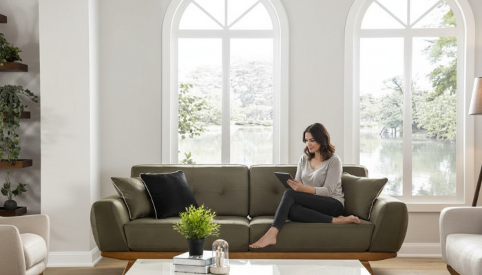 Luxus drësessereg Klassesch Couch Lieder Miwwelen brong Sofaen 3 Sëtzer Miwwel Stil