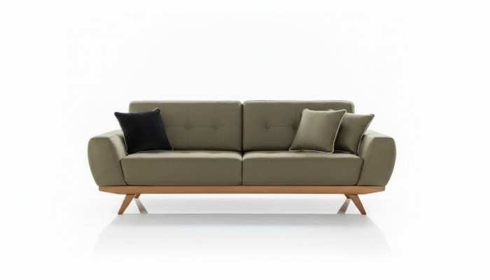 Luxus drësessereg Klassesch Couch Lieder Miwwelen brong Sofaen 3 Sëtzer Miwwel Stil