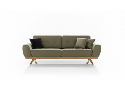 Luxus drësessereg Klassesch Couch Lieder Miwwelen brong Sofaen 3 Sëtzer Miwwel Stil