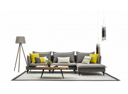 Grau Chesterfield Polstersofa Sofa Ecksofa Garnitur Polster Luxus Eck Sofas