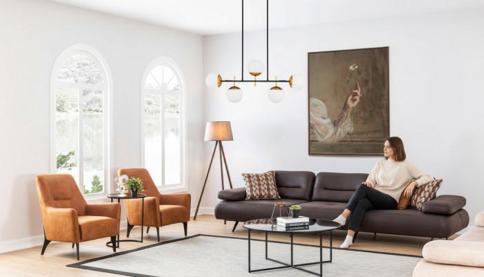 Canapé-Sëtz 421 Sëtz Couch Polster Miwwelen Wunnlandschaft Garnituren