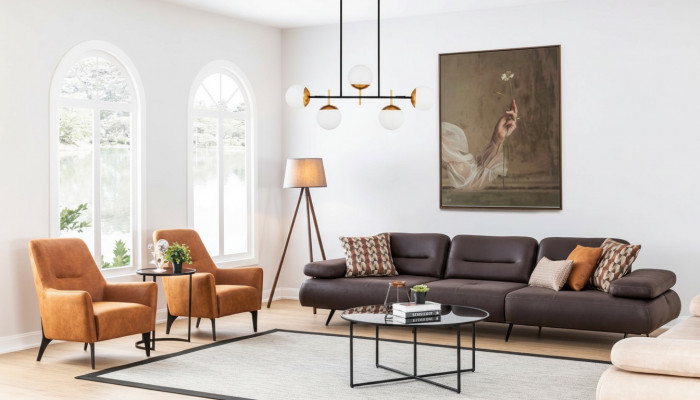 Canapé-Sëtz 421 Sëtz Couch Polster Miwwelen Wunnlandschaft Garnituren
