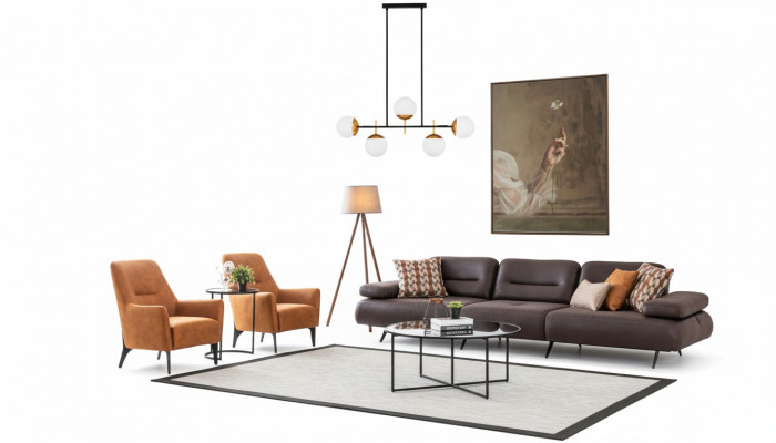 Canapé-Sëtz 421 Sëtz Couch Polster Miwwelen Wunnlandschaft Garnituren