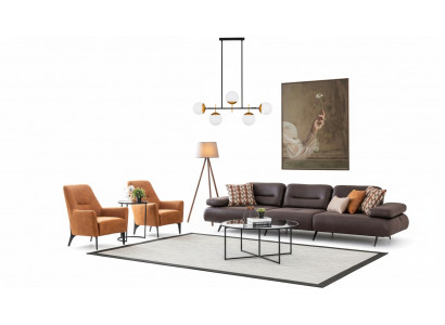 Canapé-Sëtz 421 Sëtz Couch Polster Miwwelen Wunnlandschaft Garnituren