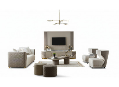 Wunnwand RTV Wunnzëmmer Sofagarnitur Canapé Sofa Set Couchen Sofas Miwwelen
