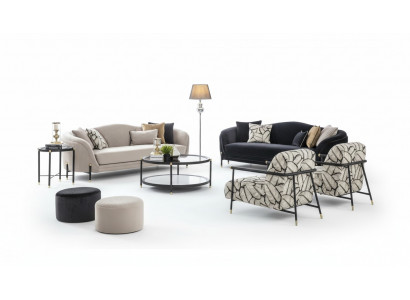 Sofagarnitur 3+3+1+1 Sëtz Set Design Sofas Polster Couchen Modern Sofa Neif