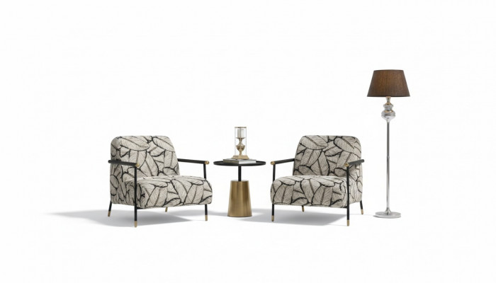 Luxus Fauteuil Design Canapé Sëtzer Lounge Club Polster klassesch Sëtz Relax Nei