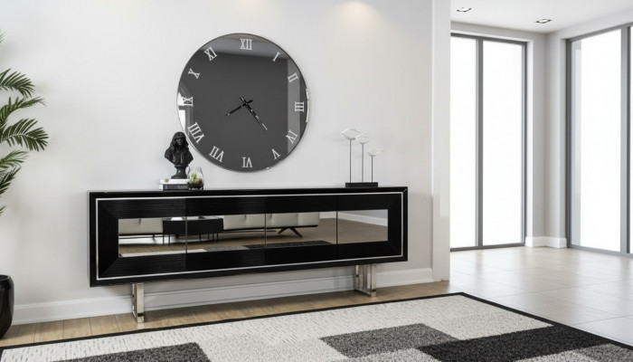 Schwaarzt Säitebord Kommode Kommoden Schaf Standschaf Luxus Anrichte
