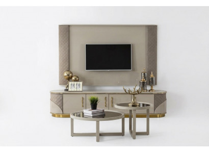 Moderne TV-Lowboard Luxus TV-Schaf Stilvoll RTV Stuff TV-Kommode NEI