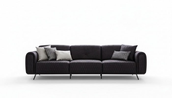 Luxus Canapé 4 Sëtzer Lieder Wunnzëmmer Modernen Design Canapeë Polstersofaen Couchen
