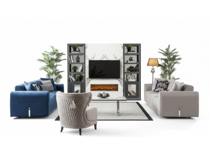 Sëtzkombinatioun 3+3+1 Design Sofaën Gepolstert Lieder Canapéë Sofa