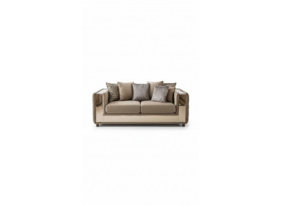 Chesterfield Sofa 4 Sëtz Wunnzëmmer Modernen Design Blo Sofas Textil Couchen