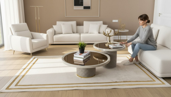 Luxus Modernen Canapétisch Dësch Design Dëscher Holz Wunnzëmmer Säitentësch Nei