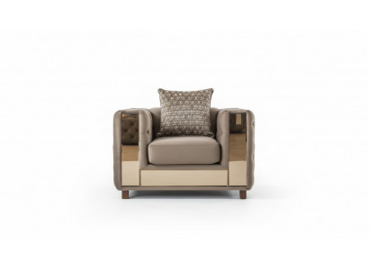 Luxus Sëtz Chesterfield Einsitzer klassesch Couch Miwwel Ariichtung Sofa 1er