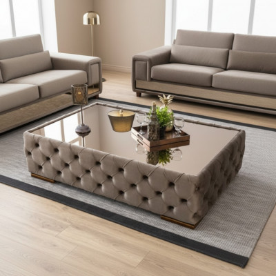 Luxus Klassesch Eckdësch Dësch Design Dëscher Holz Wunnzëmmer Niewendësch Nei
