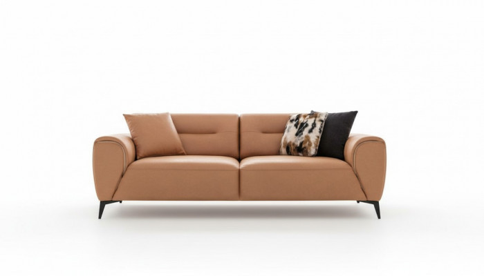 Luxus Sofa 3 Sëtz Wunnzëmmer Modernen Design Sofas Polster Couchen Neien