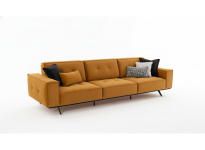 Sofa Couch Véiersëtzer Miwwelen Couchen Polster Sofas Textil Stoff Ariichtung