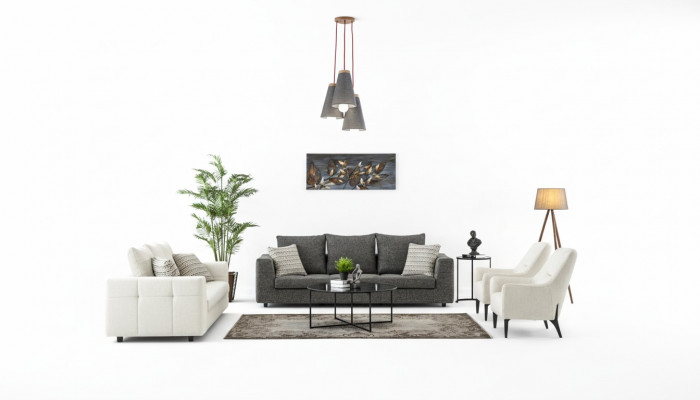 Luxus Canapé-Set Modern Set 3+2+1+1 Sëtz Sofa Couch Garnitur Design Couchen