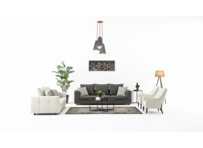 Luxus Canapé-Set Modern Set 3+2+1+1 Sëtz Sofa Couch Garnitur Design Couchen