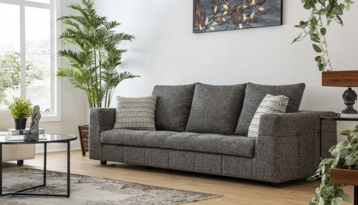 Luxus Canapé 4 Sëtz Stoff Wunnzëmmer Modernen Design gro Sofas Polster Couchen