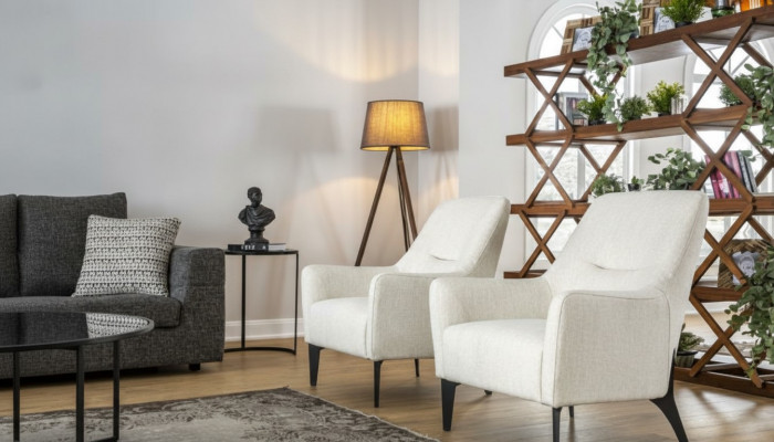 Fauteuil Modernen Einsëtzer Design Neit Fauteuil Ariichtung Wunnzëmmer Sofa 1 Sëtz.