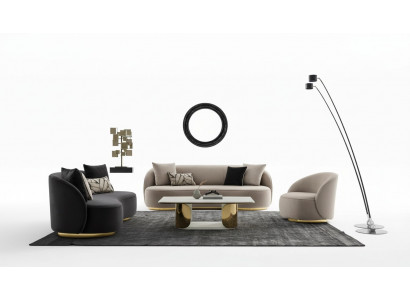 Sofa Garnitur 4+3+1 Sëtz Set Design Sofas Polstersëtz Canapéë Moderne Sofa