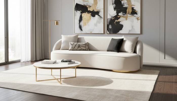 Luxus Sofa 3 Sëtz Stoff Wunnzëmmer Modernen Design gro Sofas Polster Couchen
