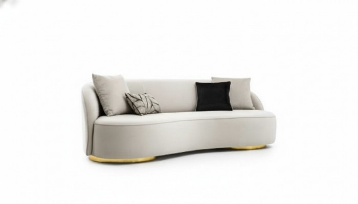 Luxus Sofa 3 Sëtz Stoff Wunnzëmmer Modernen Design gro Sofas Polster Couchen