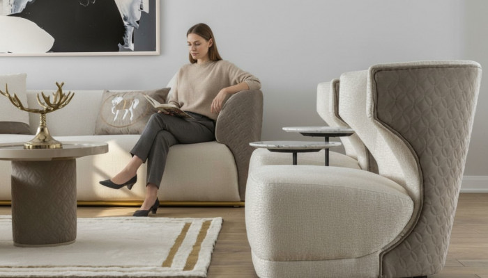 Luxus Sesel Design Sofa Sëtzer Lounge Club Polster klassesch Sëtz Relax Nei