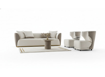 Luxus Sesel Design Sofa Sëtzer Lounge Club Polster klassesch Sëtz Relax Nei