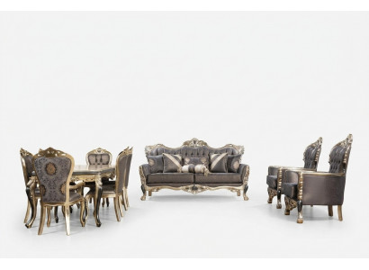 Sofa Set 3+1+1 Setzer Sët Design Sofas Polster Couchen Relax Klassesch Sofa