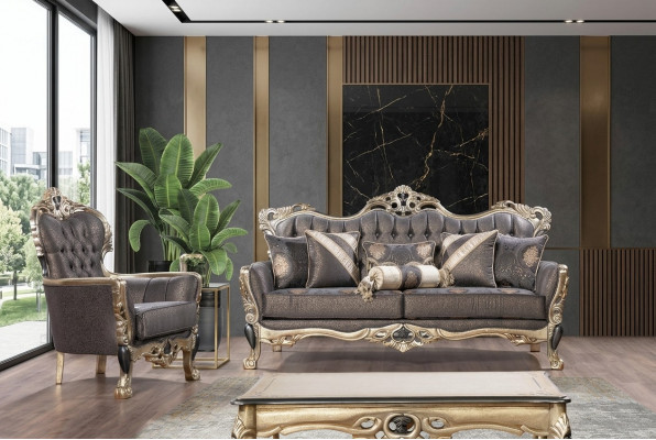 Sëtzlandschaft 3+1 Set Design Sofas Polster Couchen Relax Klassesch Sofa nei