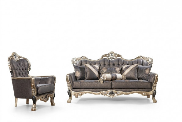Sëtzlandschaft 3+1 Set Design Sofas Polster Couchen Relax Klassesch Sofa nei