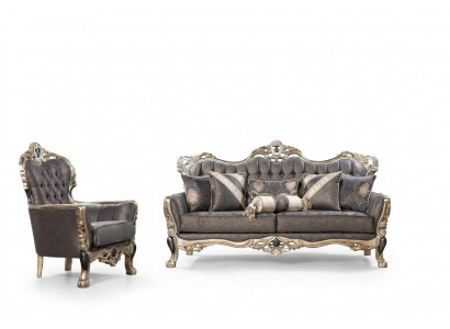 Sëtzlandschaft 3+1 Set Design Sofas Polster Couchen Relax Klassesch Sofa nei