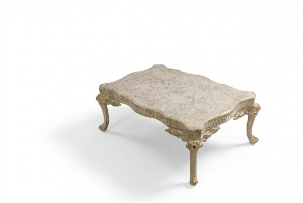 Wunnzëmmer Dësch Holz Dëscher Couchtisch Barock Rokoko Niewendësch