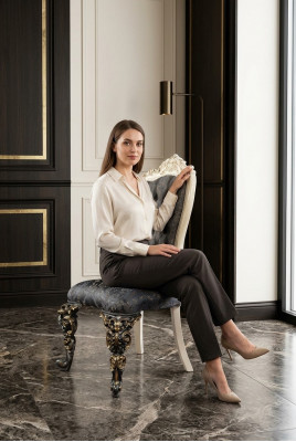 Klassesche Chesterfield Trounssessel Designer Iesszëmmer Still Luxus Einsëtzer