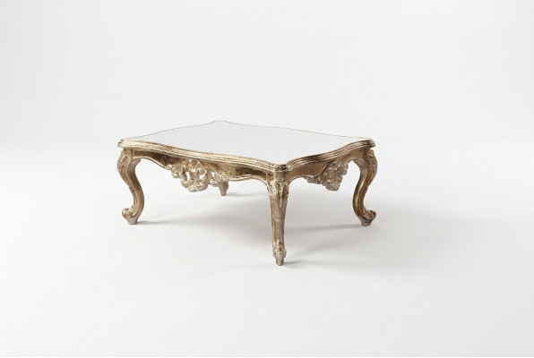 Wunnzëmmerdësch Dësch Sofa Dëscher Klassesch Bäidësch Ofstellungsdësch Golden