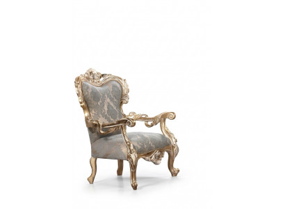 Fotell Ouerfotell Chesterfield Stull Sëtz Polster Canapé Lounge Holz Luxus Nei