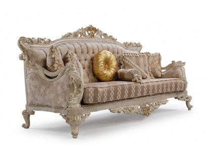 Chesterfield 3-Sëtzer Designer Sofa Luxus Polster Sofas Canapéen Stoff Textil Neit