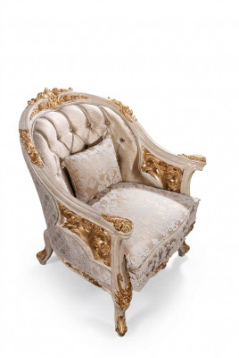 Fotell Canapé Këssen Sëtz Designer Textil 1-Sëtzer Canais Këssen Chesterfield