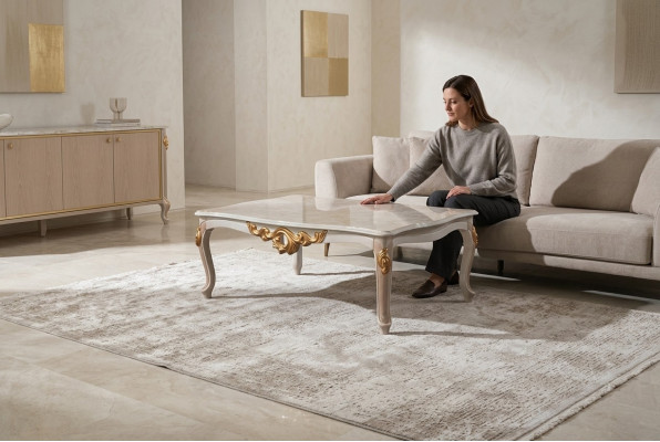 Design Klassesch Couchtisch Niewendësche Sofa Wunnzëmmer Dësch Miwwelen Holz