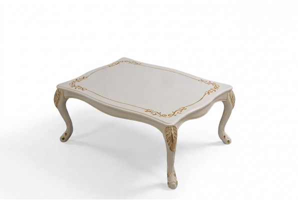 Couchtisch Klassesch Bäizetztisch Luxus Wunnzëmmer Design Dësch Miwwelen Holz Nei