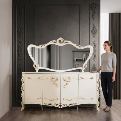 Buffetspigel Garnitur Ess Barock Kommoden Holz Kommode Holz Schaf Neie