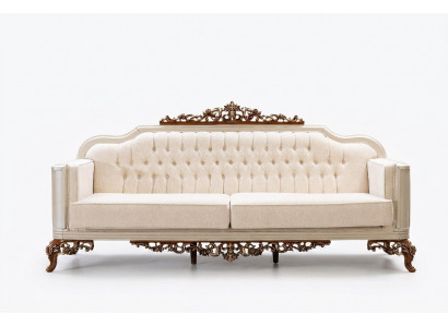 Couch 3-Sëtzer Chesterfield Dräisëtzer Couchen Luxus Wunnzëmmer Barock Stil Canapé Nei