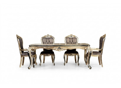 Klasseschen Iessdësch Dësch Barock Dëscher Iessdëscher Holzdësch 208x108 cm