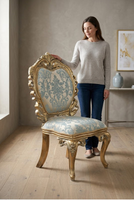 Iesszëmmer Stull Polsterstull ouni Aarmleun Luxus Fauteuil Still Wunnzëmmer