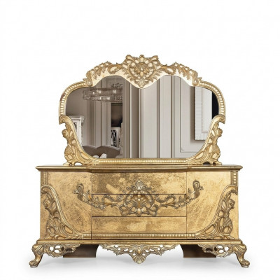 Set Commode Spigel Garnitur Kommoden Holz Grupp Sideboard Miwwelen Barock